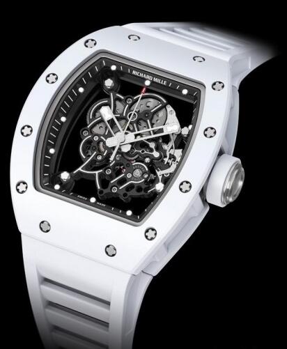 Replica Richard Mille RM 055 Watch RM 055 Bubba Watson White Rubberized Titanium
